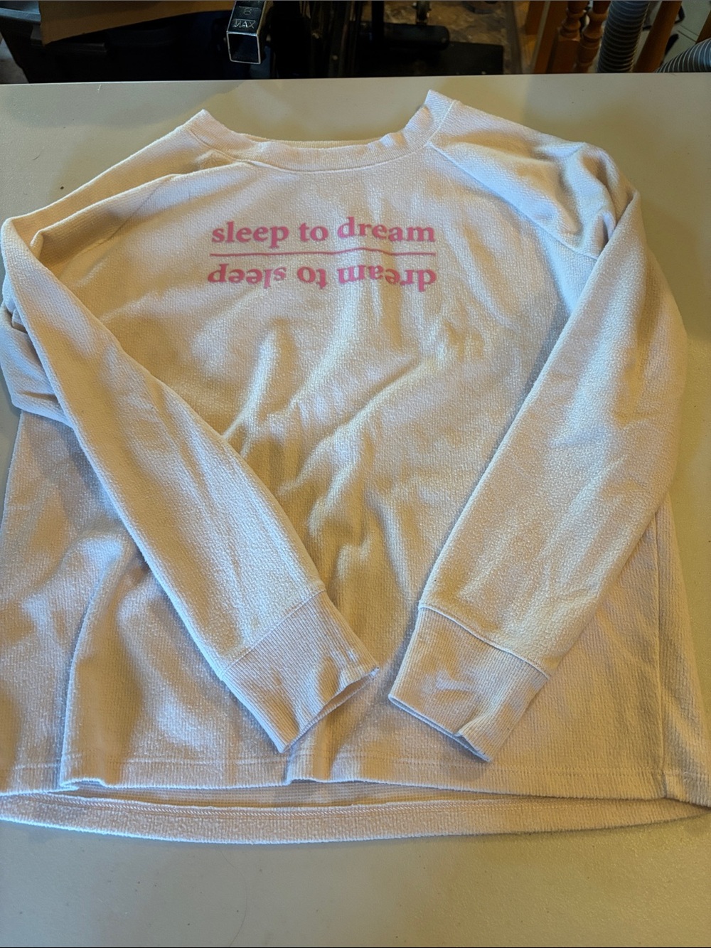 SO intimates, juniors sleep wear set, long sleeve tee with shorts, pink, Small